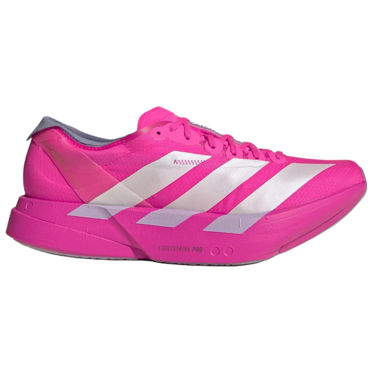 Adidas Adizero Adios Pro 4 Breathable Long Distance Running Sprint Running Shoes Women's Pink