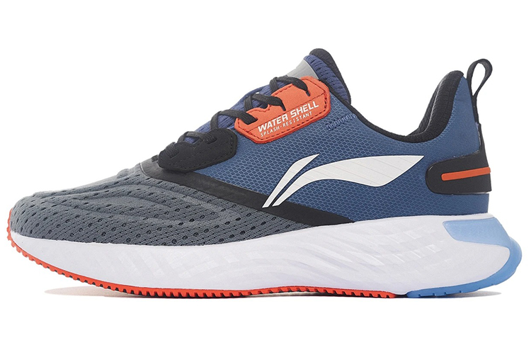 LiNing Low-Top Running Shoes Men's Gray Blue Black