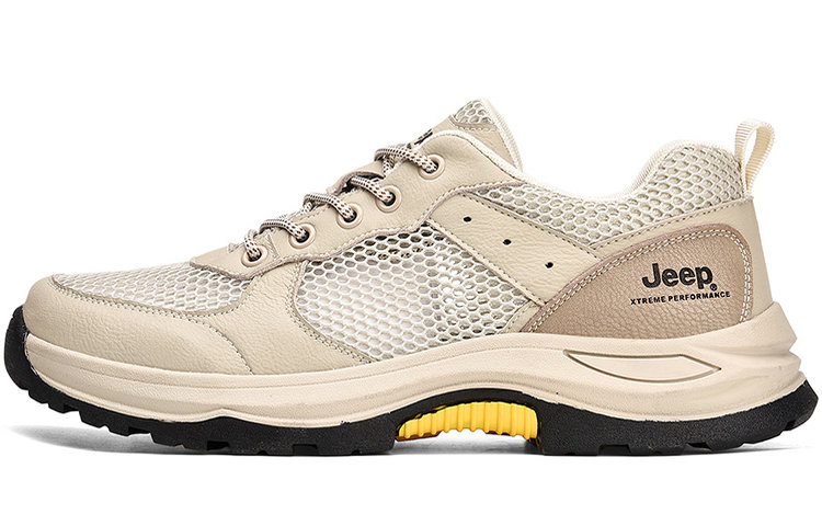 Jeep Cushioning Anti-Slip And Wear-Resistant Breathable Coverage Support Low-Top Outdoor Shoes Men's Sand