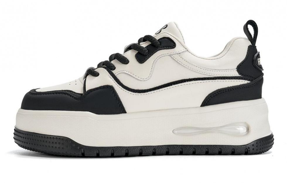 EBLAN Wear-Resistant Low-Top Casual Shoes Women's White Black