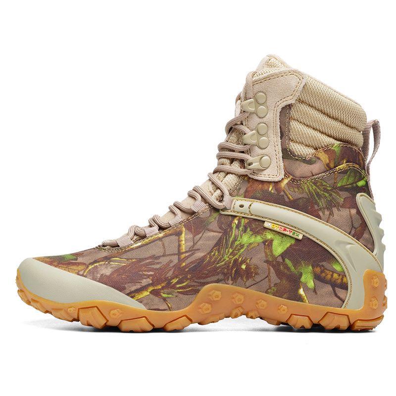 Jeep Warm Cushioning Wear-Resistant Slip-Resistant Crew Outdoor Boots Sand Camouflage Unisex