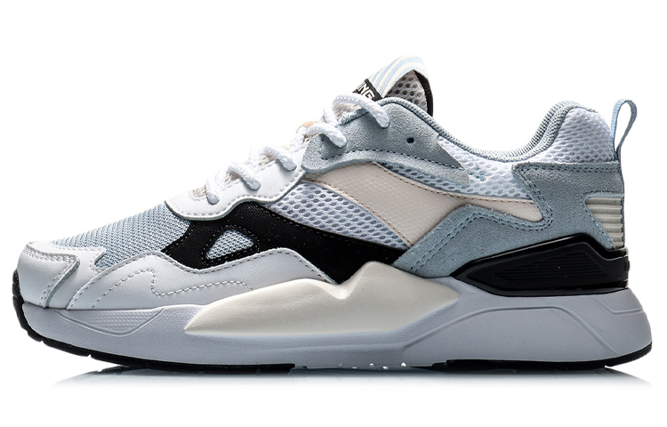 LiNing Honor 2020 Anti-Slip Wear-Resistant Low-Top Sports Casual Shoes Women's White Blue