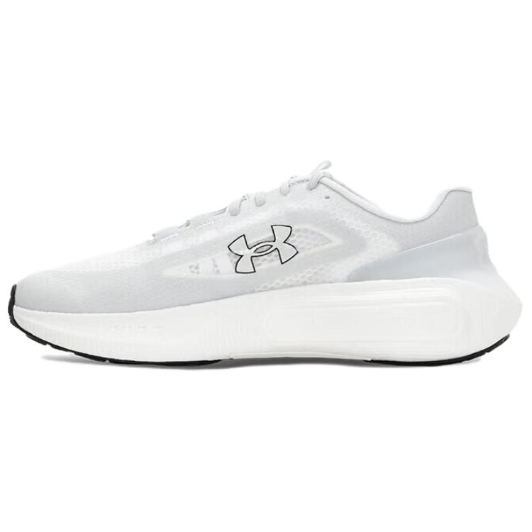 Under Armour Phantom 4 Cushioning, Breathable, And Wide Coverage Low Top Casual Shoes Unisex White Gray