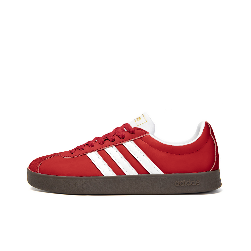 Adidas Neo VL Court 2.0 Non-slip Lightweight Low-Top Skateboard Shoes Unisex Red White