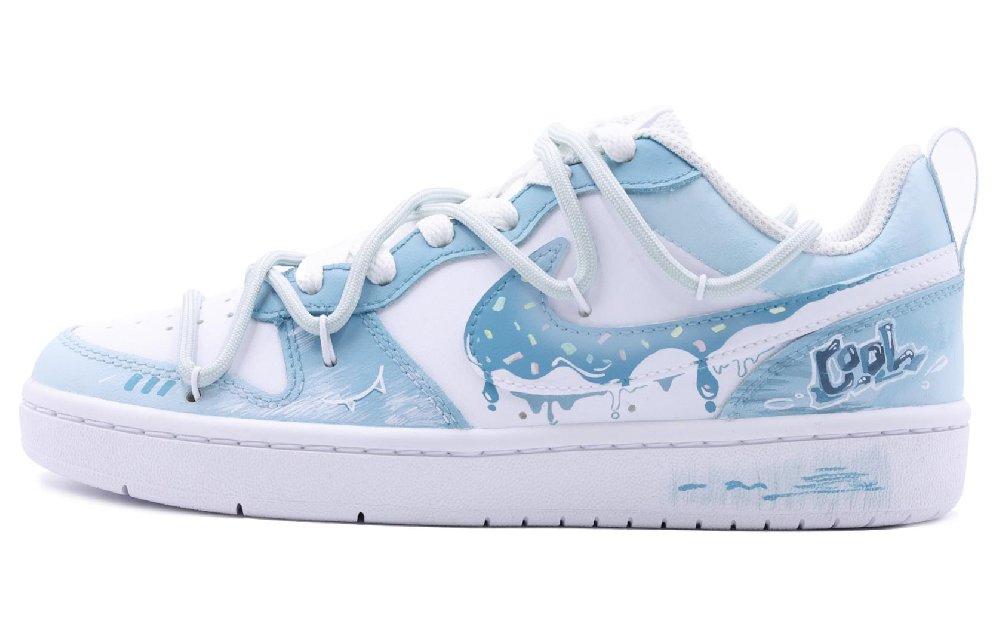 Nike Court Borough Skateboard Shoes Women's Low-Top White