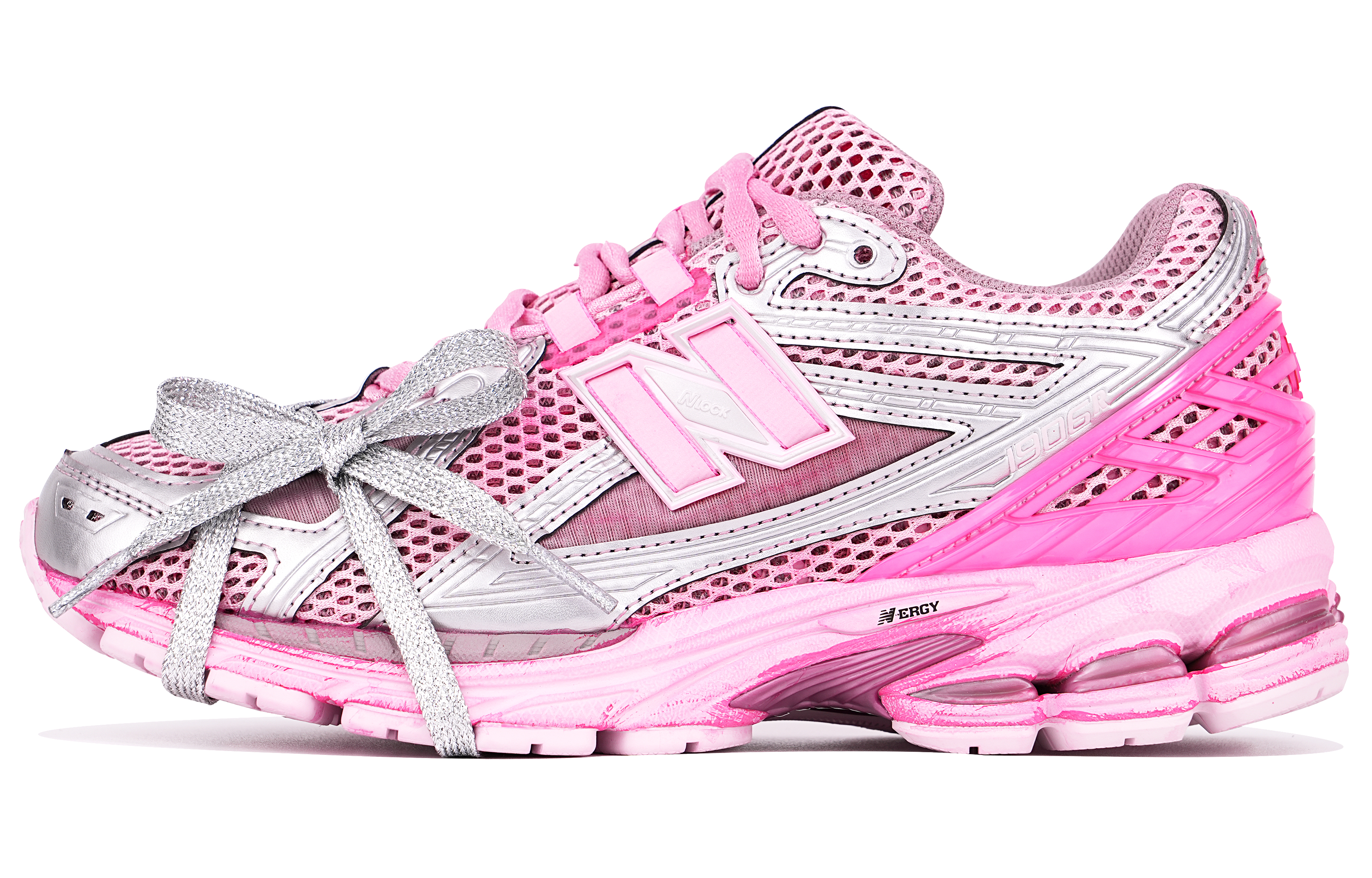 New Balance NB 1906R Cushioning Anti-Slip And Wear-Resistant Low-Top Casual Running Shoes Unisex Pink Silver