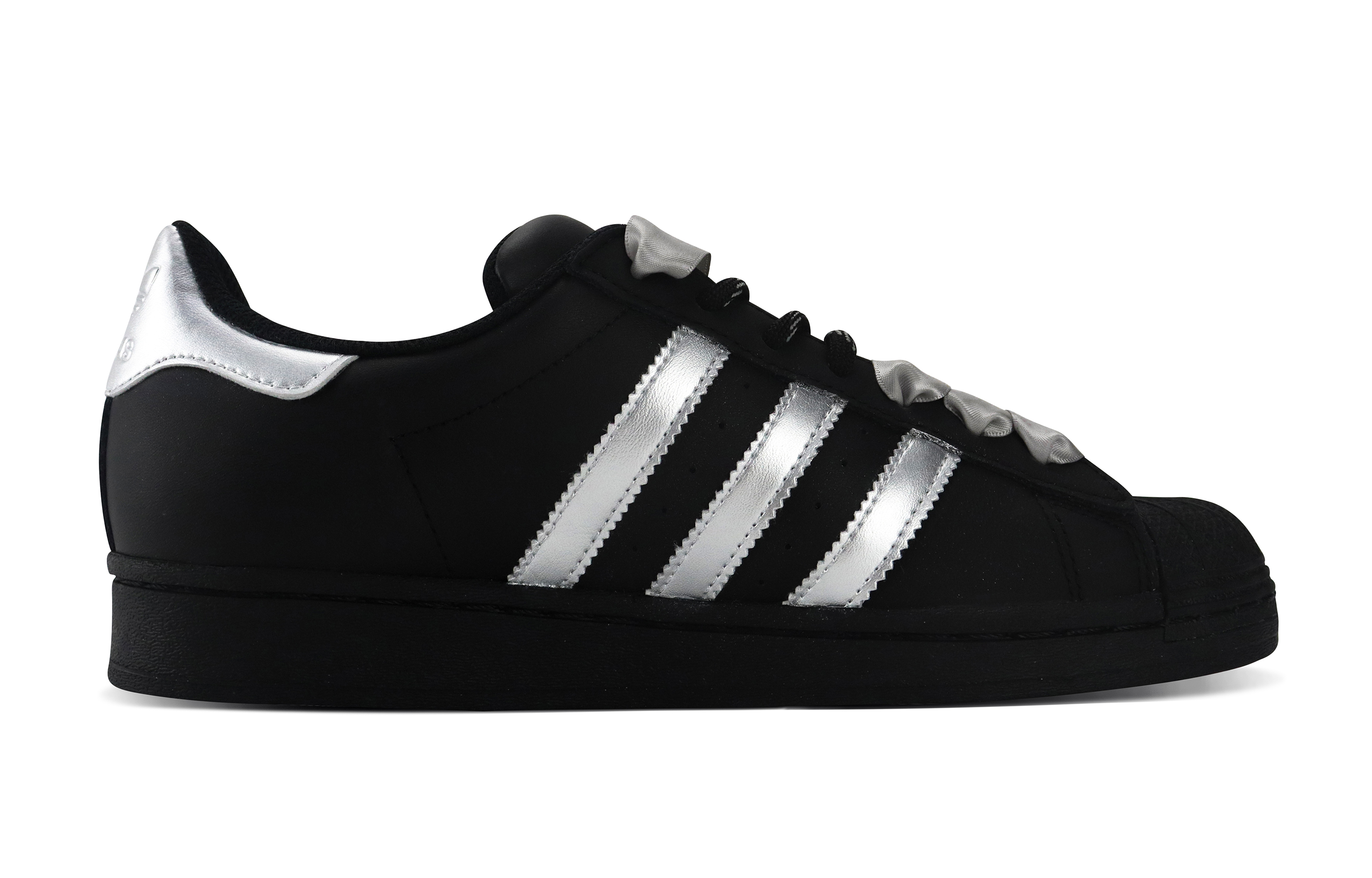 Adidas Originals SUPERSTAR Anti Slip And Wear Resistant Lightweight Low Top Skateboard Shoes Unisex Silver Black купить в интернет-магазине Yoocart с быстрой доставкой по России.