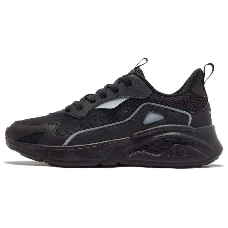 361° Cushioning, Wear Resistant Low Top Casual Training Running Shoes Men's Black