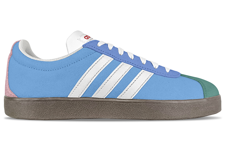 Adidas Neo Vl Court Lifestyle Anti-Slip Wear-Resistant Low-Top Skateboard Shoes Unisex Pink Blue купить в интернет-магазине Yoocart с быстрой доставкой по России.
