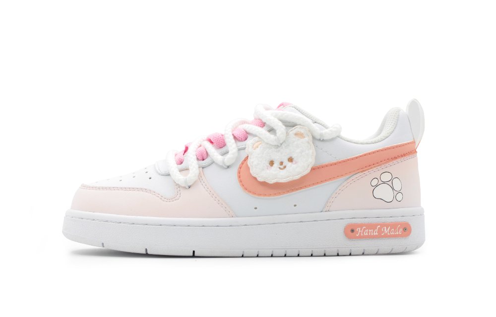 Nike Court Borough Slip Resistant Low Top Skateboard Shoes Women's Pink