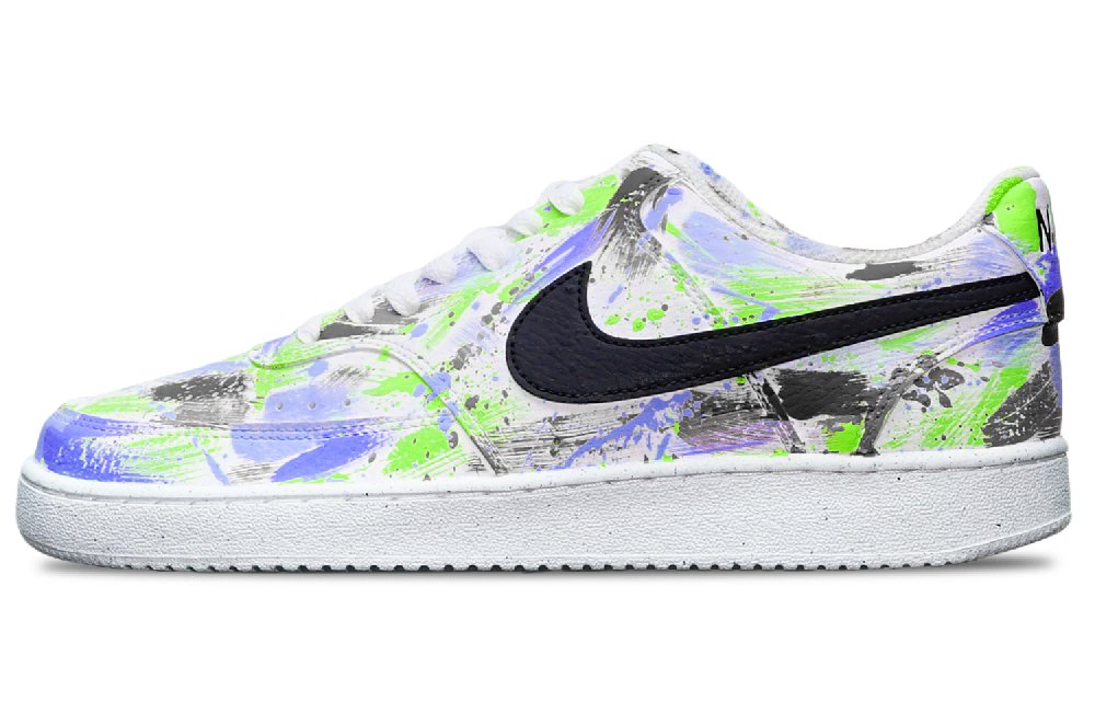 Nike Court Vision 1 Skateboard Shoes Men Low-Top Black/Blue/Green