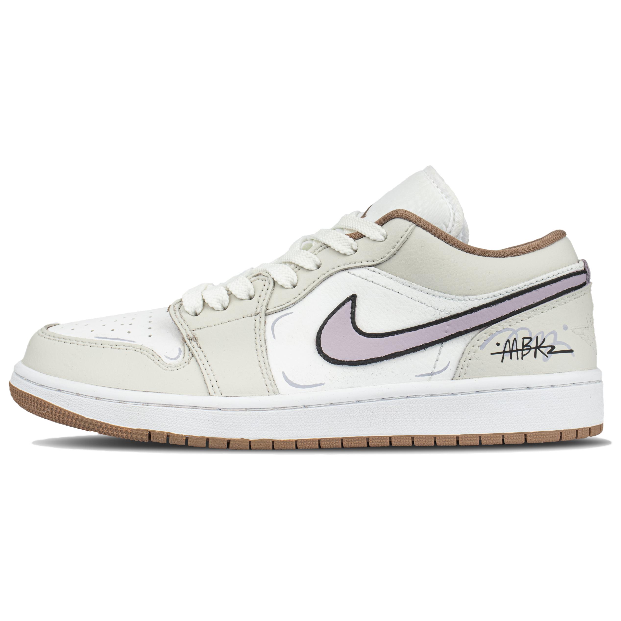 Jordan Air Jordan 1 Cushioning Low top Vintage Basketball Shoes Unisex Beige купить в интернет-магазине Yoocart с быстрой доставкой по России.