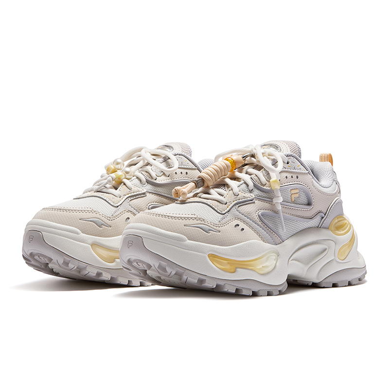 FILA FUSION EVA Gummies Height Increasing Casual Shoes Women's Gray Brown