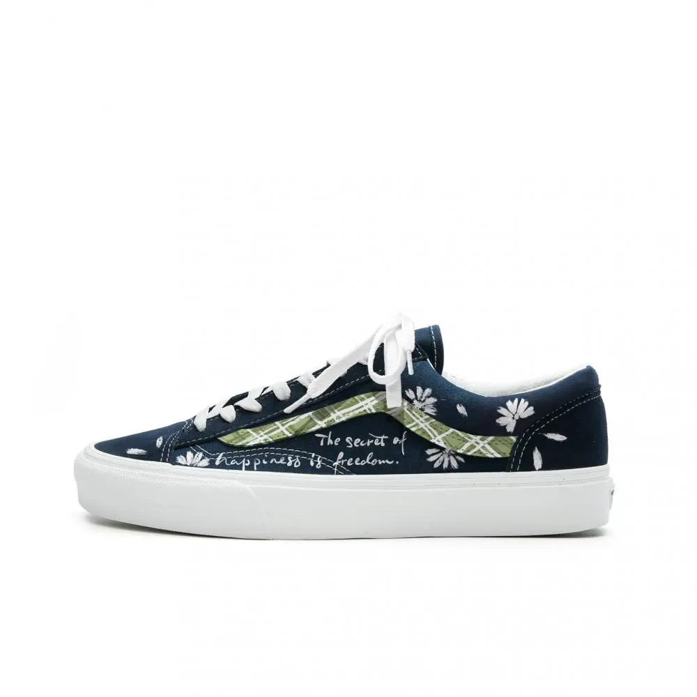 Vans Style 36 Abrasion Resistant Low top Skateboard Shoes Unisex Green