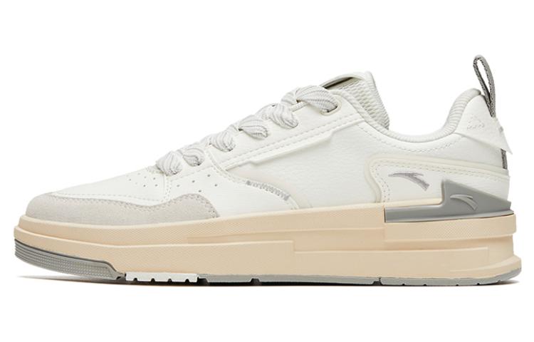 Anta Bump Anti Slip Wear Resistant Low Top Skateboard Shoes Women's White