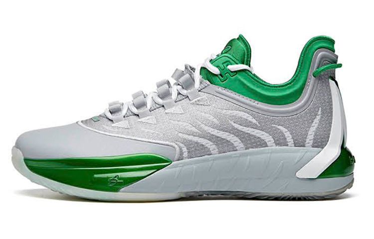 Anta Gordon Hayward GH1 Anti-Slip Wear-Resistant Low-Top Basketball Shoes Men's Gray Green