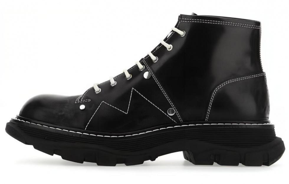Alexander McQueen Tread Lace Up Boots 'Black'
