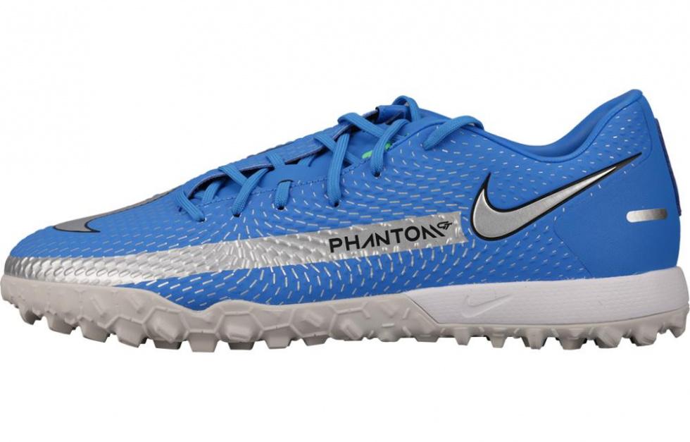Nike Phantom Gt Academy Tf Photo Blue Metallic Silver