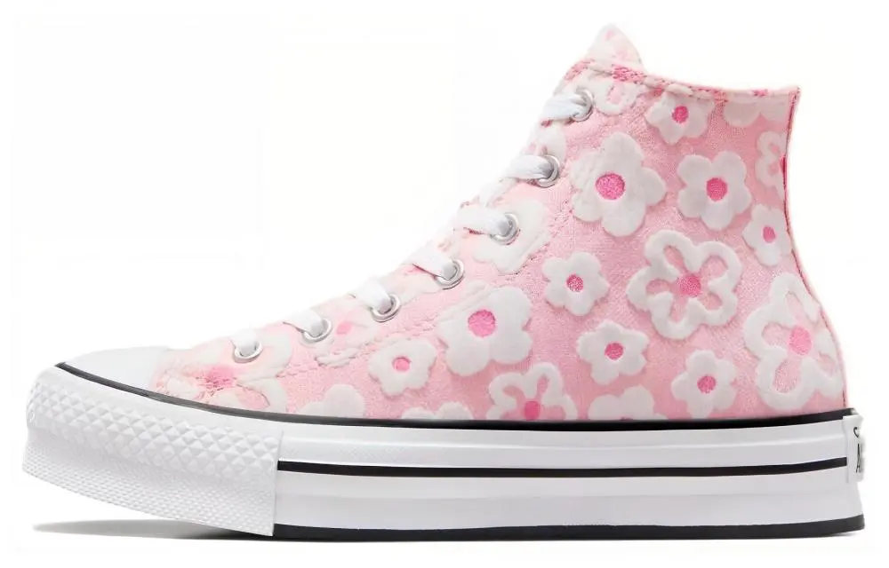 Converse Chuck Taylor All Star Lift Platform High Gs 'Floral Embroidery   Donut Glaze'