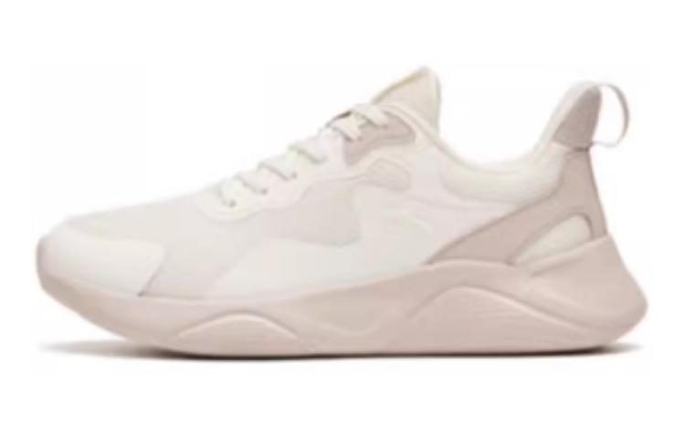 Anta Lingyun Cushioning Breathable Low-Top Running Shoes Women's White Pink
