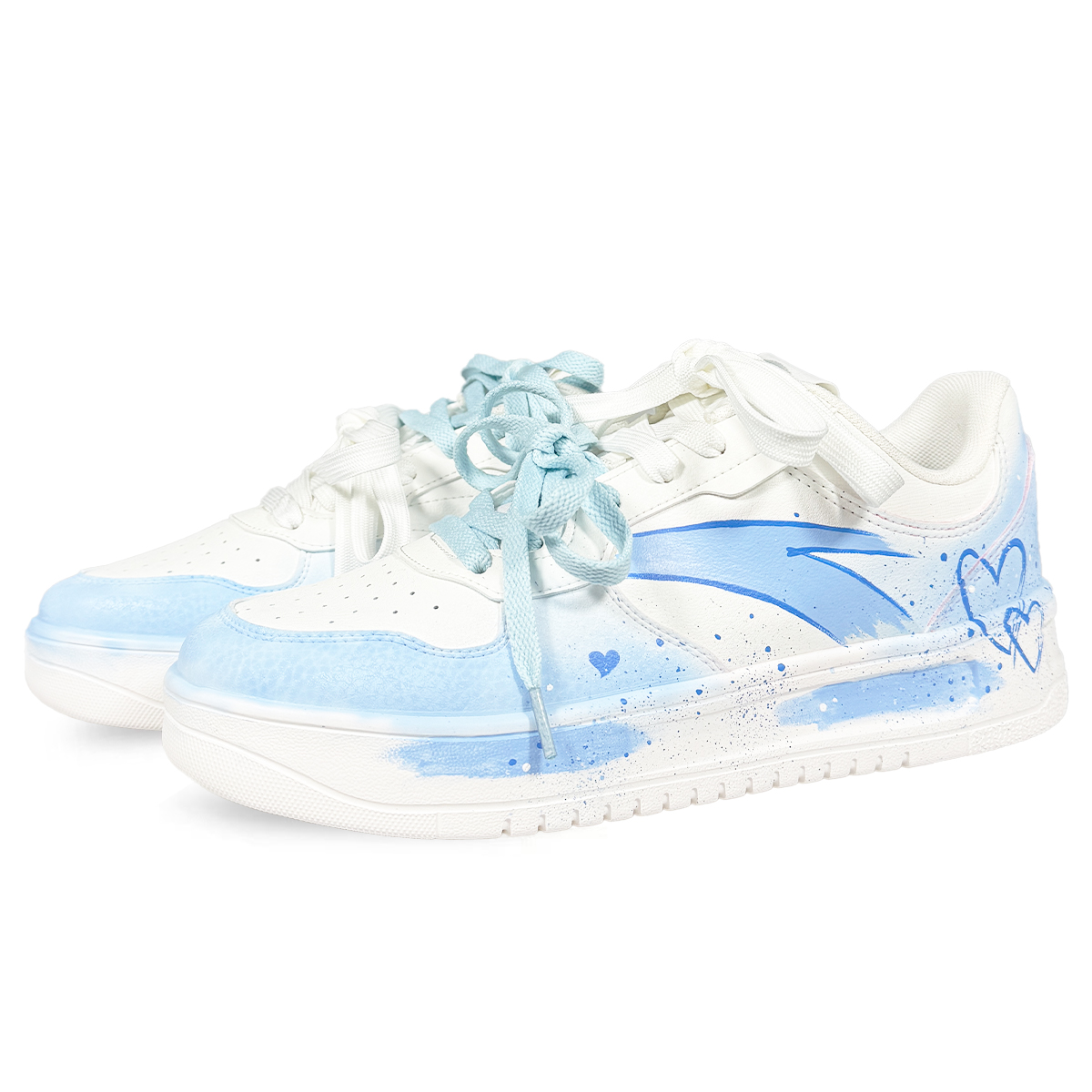 Anta Life Collection Slip Resistant Cushioning Abrasion Resistant Low Top Skateboard Shoes Women's Blue White купить в интернет-магазине Yoocart с быстрой доставкой по России.