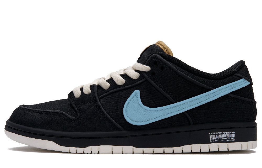 Nike Dunk SB Slip Resistant Cushioning Abrasion Resistant Low Top Skateboard Shoes Unisex Black Blue