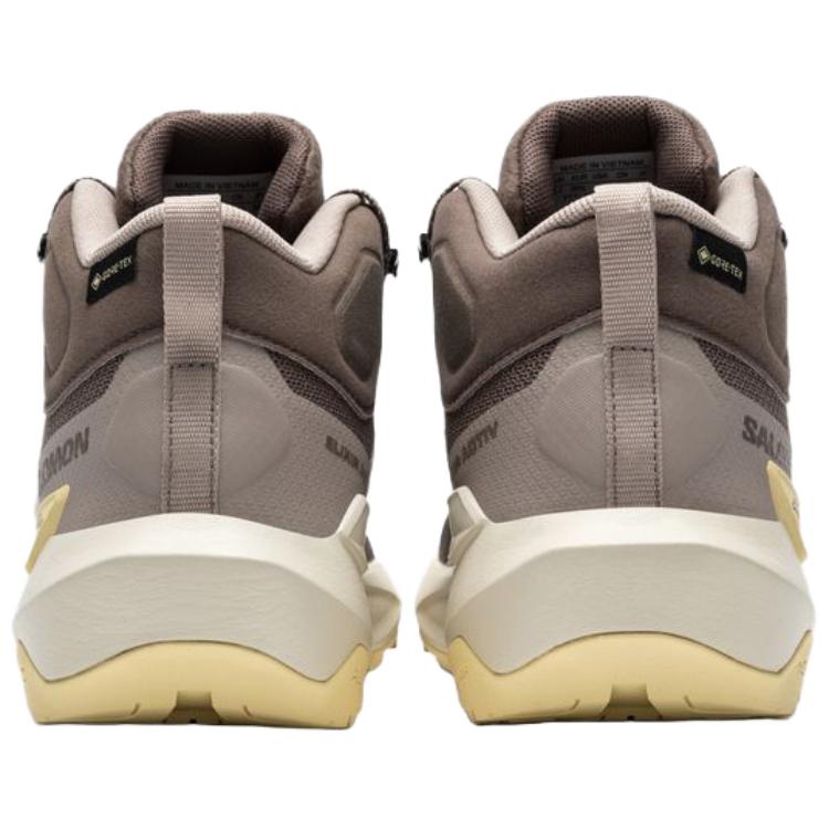 SALOMON Elixir Shock Absorbers Waterproof And Breathable Support Grip Mid top Hiking Shoes Women's Brown купить в интернет-магазине Yoocart с быстрой доставкой по России.