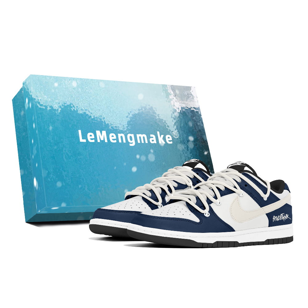 Nike Dunk Abrasion Resistant Low Top Skateboard Shoes Unisex White
