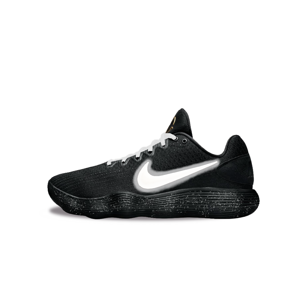 Nike Hyperdunk 2017 Abrasion Resistant Low Top Basketball Shoes Men's Black White