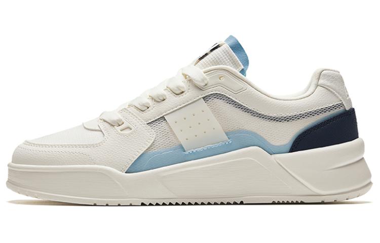 ANTA Life Collection Skateboard Shoes Men's Low top Ivory White/Waterfall Blue
