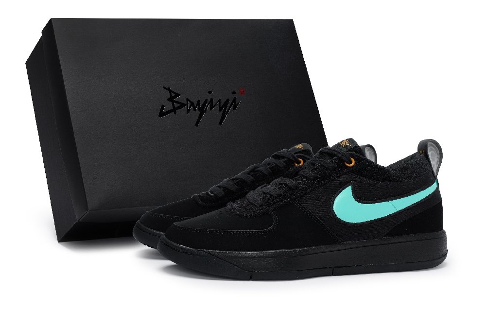 Nike Book 1 Cushioning Wear-Resistant Low-Top Basketball Shoes Men's Black Tiffany