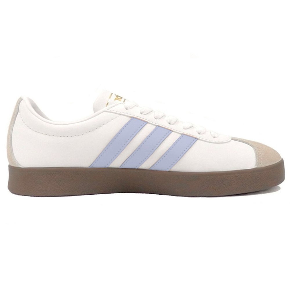 Adidas Neo VL Court 2.0 Low Top Skateboard Shoes Unisex White Purple