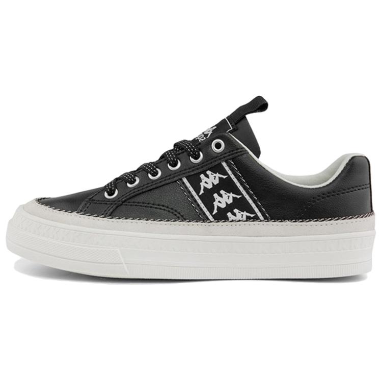 Kappa Coverage Anti-Slip And Wear-Resistant Low-Top Skateboard Shoes Unisex Black