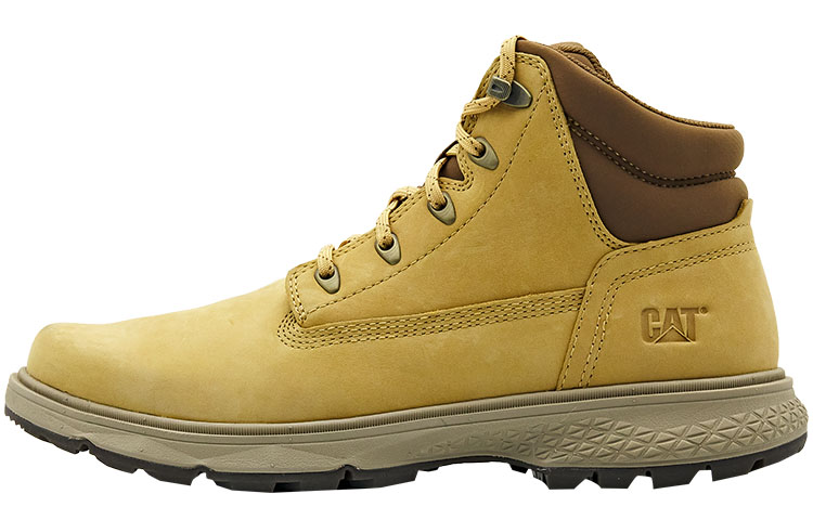 CAT Outrider Collection Slip Resistant Ankle Length Outdoor Boots Men's Yellow