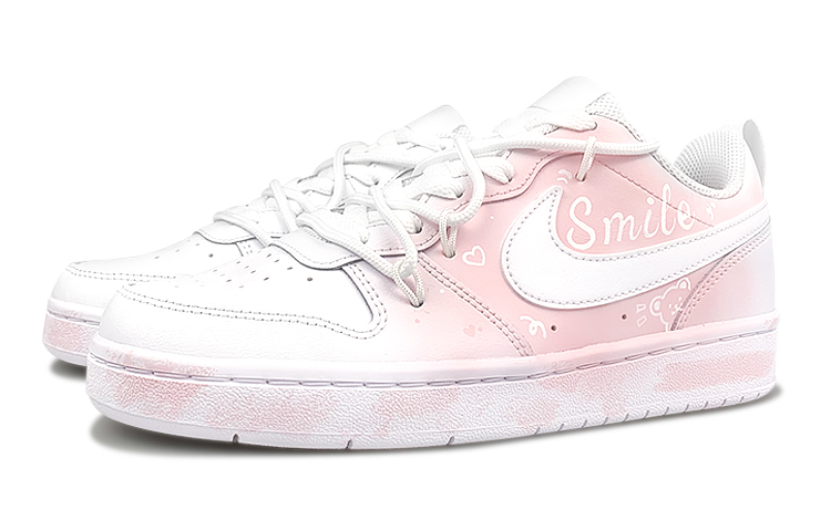 Nike Court Borough Low-Top Skateboard Shoes GS White Pink купить в интернет-магазине Yoocart с быстрой доставкой по России.