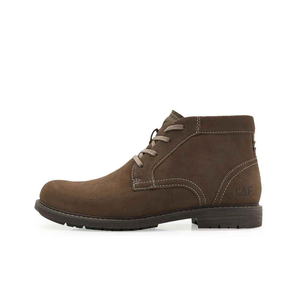 CAT Carter Thermal Waterproof Abrasion Resistant Cushioning Short Mid Calf Outdoor Boots Men's Tan