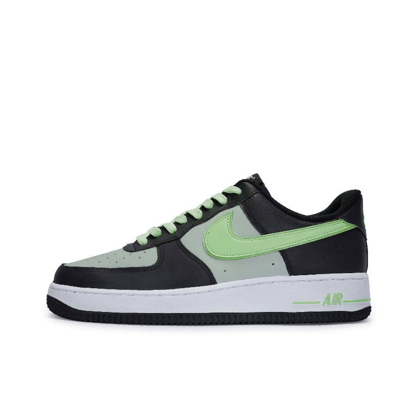 Nike Air Force 1 Anti-Slip Wear-Resistant Low-Top Skateboard Shoes Unisex Black Green