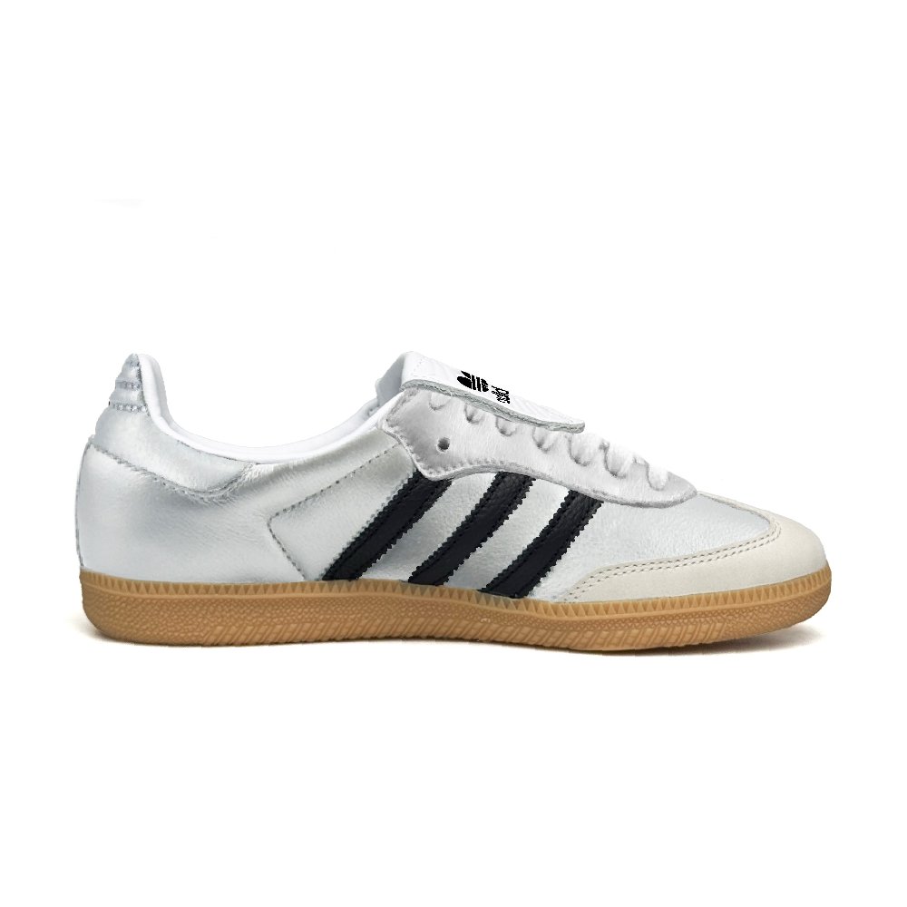 Adidas Originals Samba LT WAO Anti Slip Wear Resistant Low Top Skateboard Shoes Unisex Black Silver