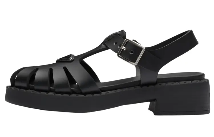 PRADA Roman Sandals Women's Black купить в интернет-магазине Yoocart с быстрой доставкой по России.