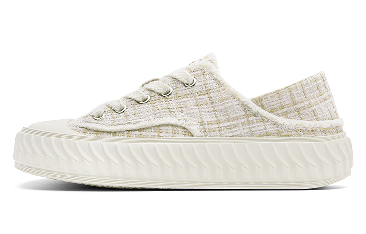 Dickies Lightweight Breathable Anti-Slip And Wear-Resistant Low-Top Canvas Shoes Women's Apricot