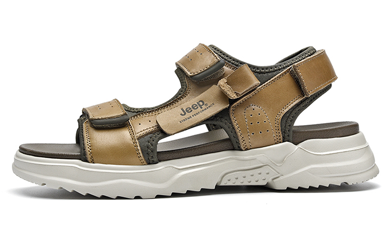 Jeep Beach Sandals Men Khaki