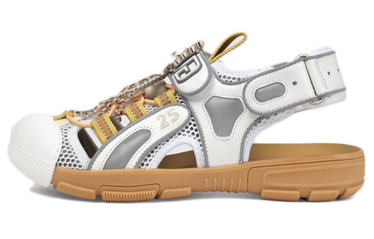 GUCCI Women's Tinsel Sport Sandals 'Crystal White Grey' Women's