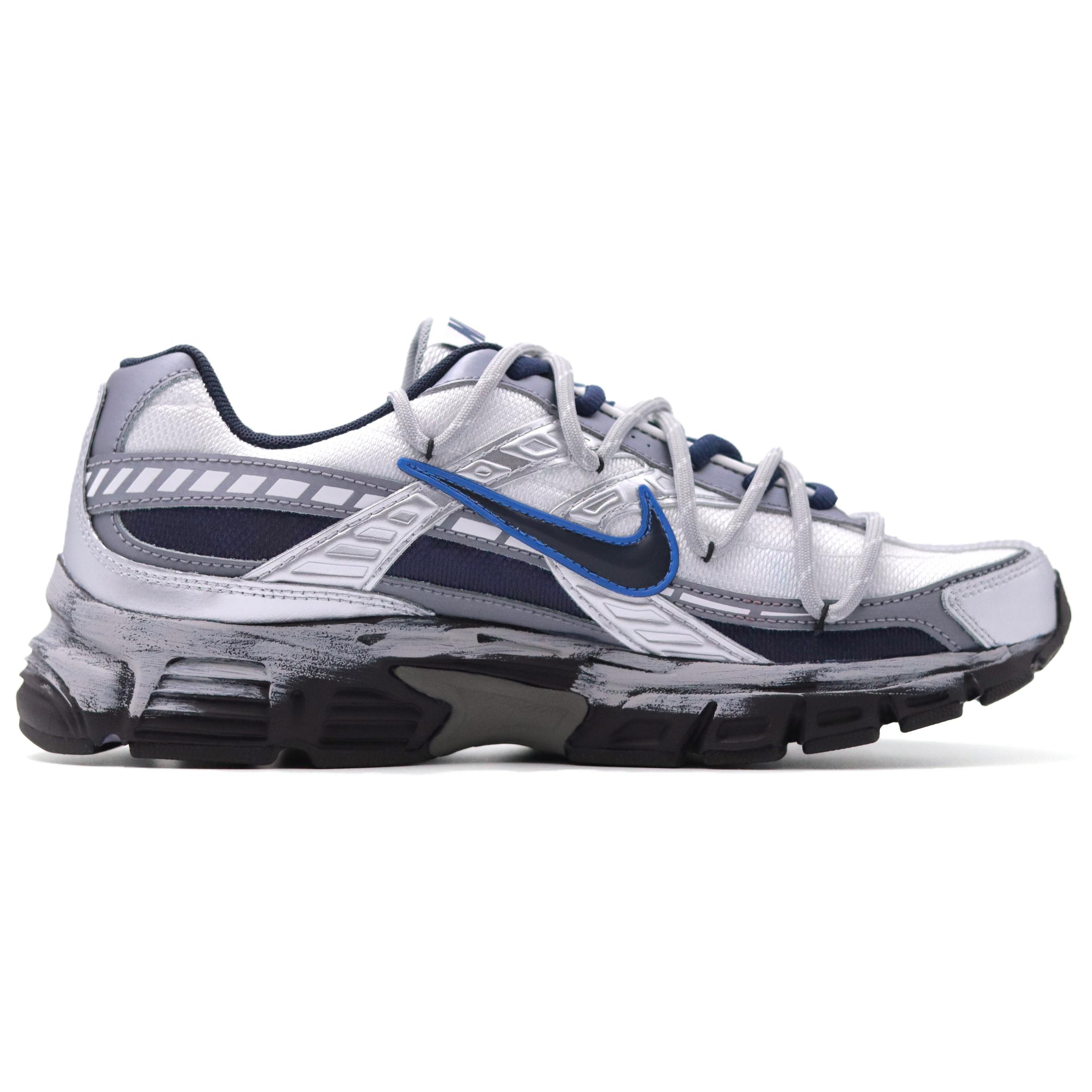 Nike Initiator Shock Absorbers Low Top City Commute Running Shoes Men's Navy Blue