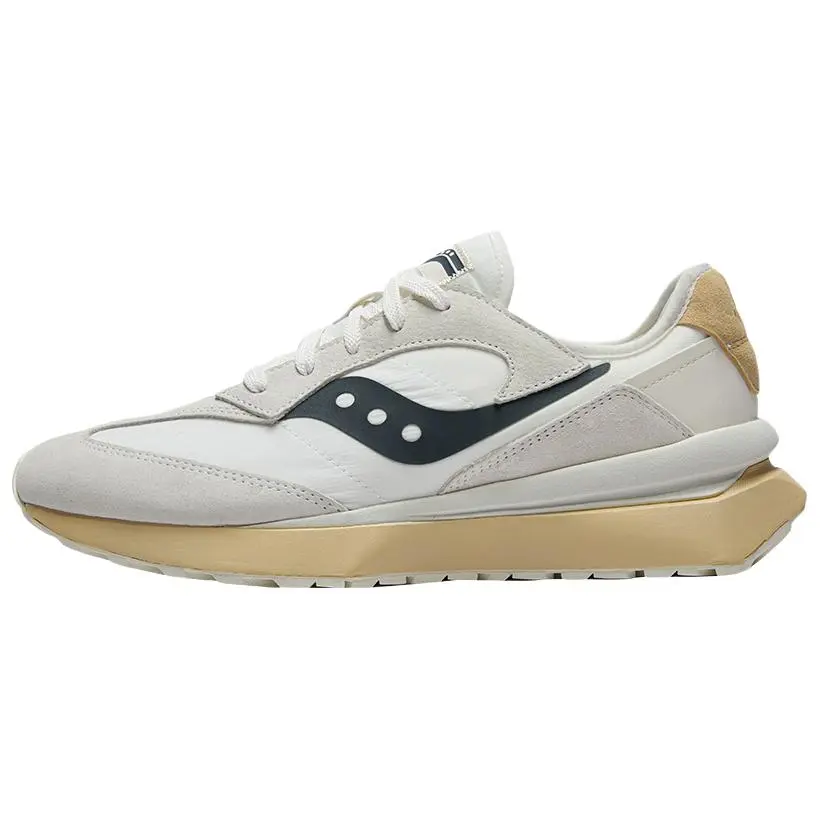 Saucony JAZZ RENEW Jazz Slip Resistant Abrasion Resistant Low top Casual Shoes Unisex White Gray Black