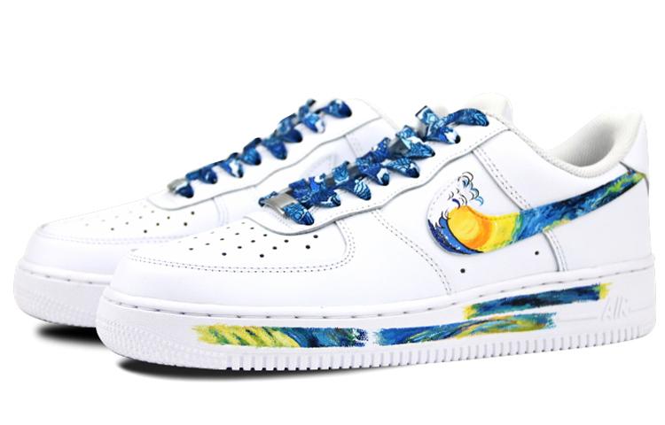 Nike Air Force 1 Skateboard Shoes Women's Low Top Blue/White купить в интернет-магазине Yoocart с быстрой доставкой по России.