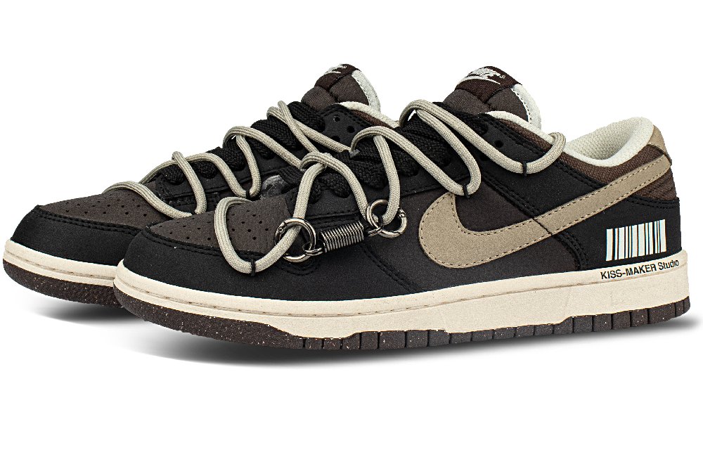Nike Dunk Abrasion Resistant Low Top Skateboard Shoes Men's Chestnut