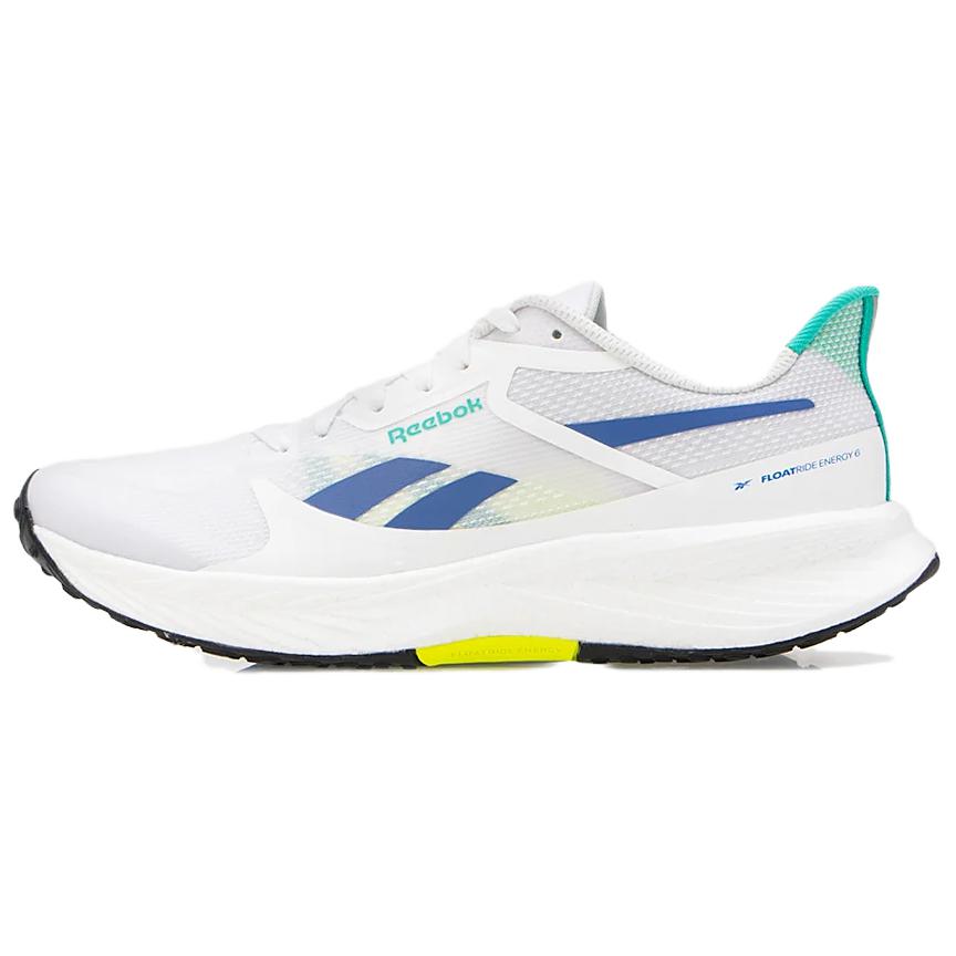Reebok Wear-Resistant Slip-Resistant Low-Top Running Shoes Men's White Blue