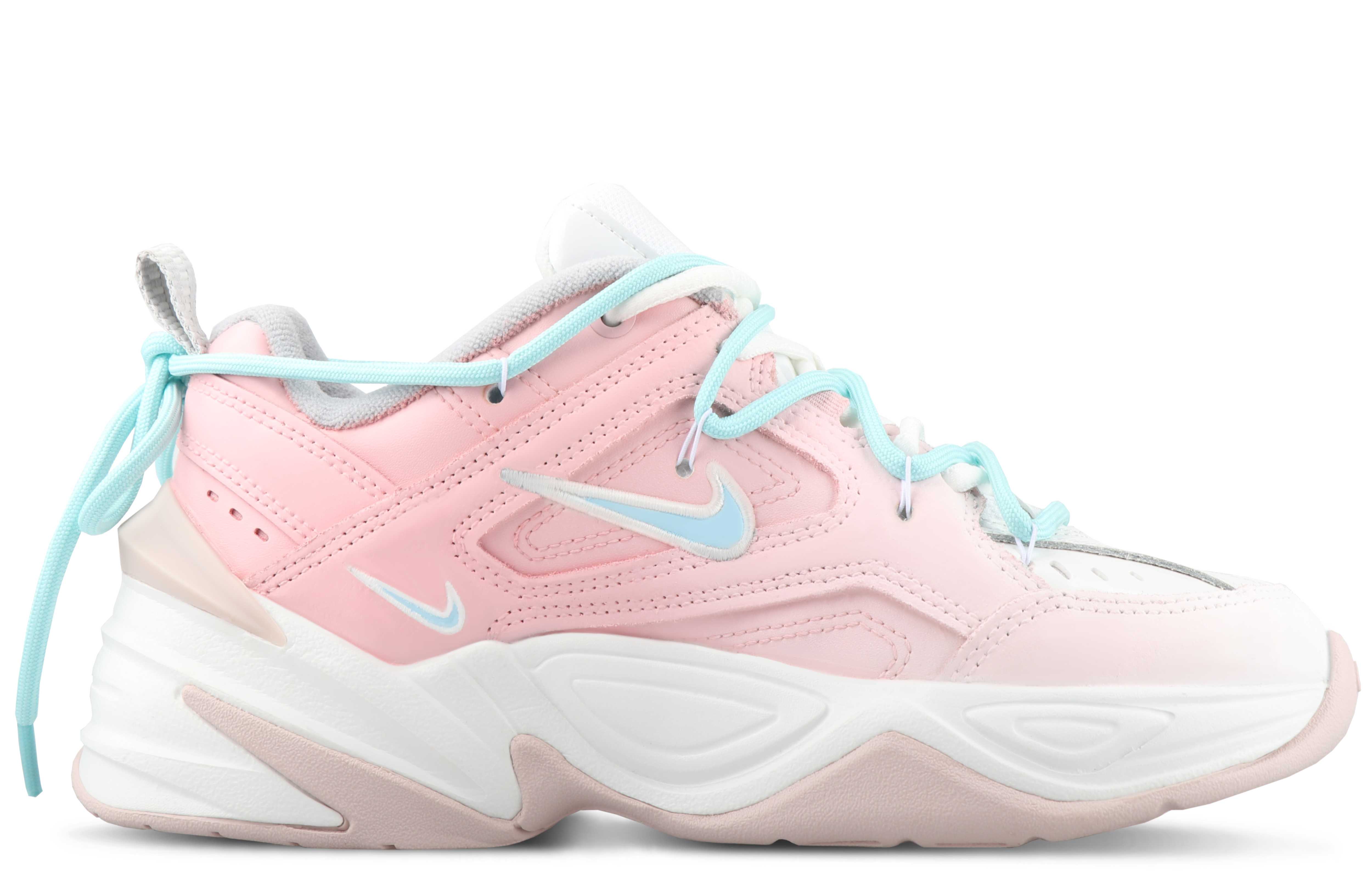 Nike M2K Tekno Cushioning Low top Chunky Sneakers Women's White Pink