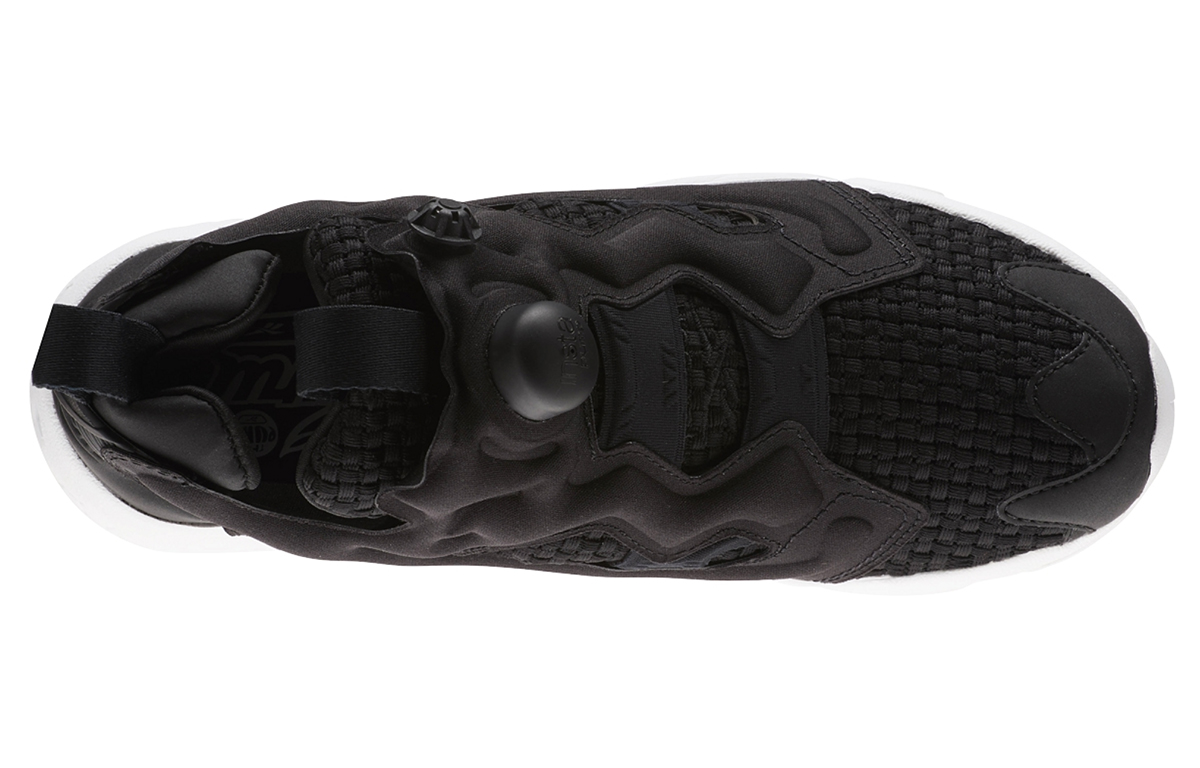 Reebok Instapump Fury Woven Running Shoes Black/White Women's