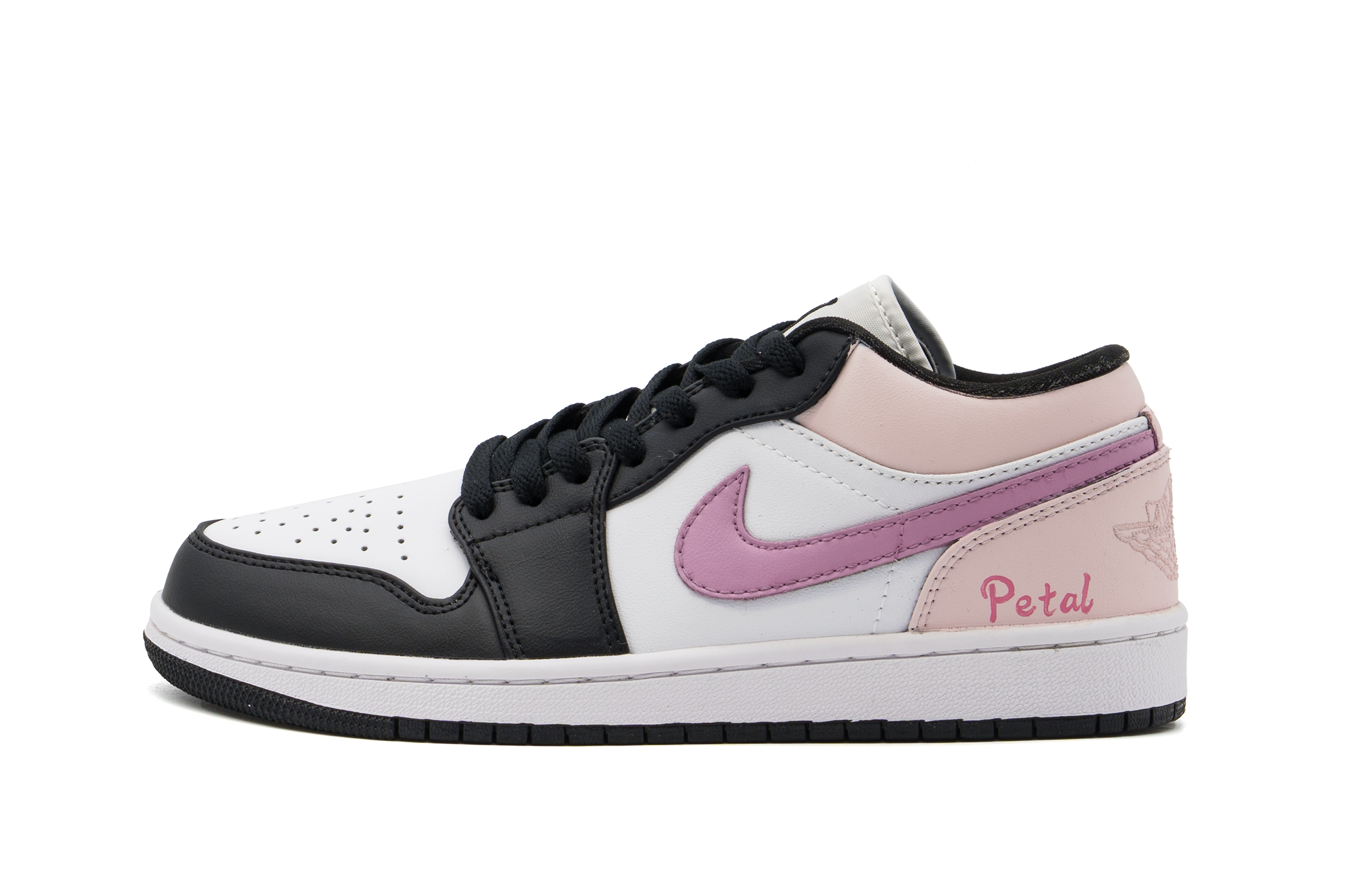 Jordan Air Jordan 1 Abrasion Resistant Low top Vintage Basketball Shoes Women's Pink